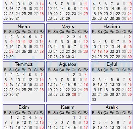 2024 Yılında Kutlanacak Önemli Gün ve Tatil Günleri Takvimi
